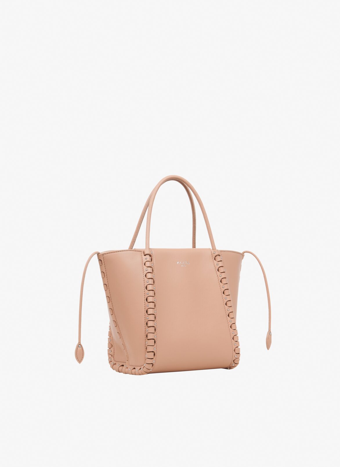 Mini Hinge leather bag
 ALAÏA ANTIQUE PINK MINI HINGE LEATHER BAG